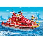 Playmobil City Life Fire Rescue Boat 70pc 70147