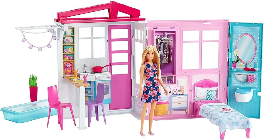 Na Surprise 3-in -1 BackPack Bedroom Playset- Pink Bunny Na Na 