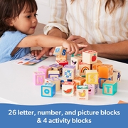 Melissa & Doug Ms. Rachel Wooden Learning Blocks
