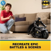 DC Batman Batcycle RC with Batman Figure Remote Control Vehicle