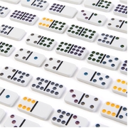 Cardinal Classic Double Nine Dominoes Set in Storage Tin