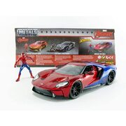 Metals Die Cast Marvel Spider-Man & 2017 Ford GT Figure