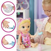 Baby Alive Glam Spa Baby Doll, Unicorn 12.8Inch Waterplay Toy Blonde Hair