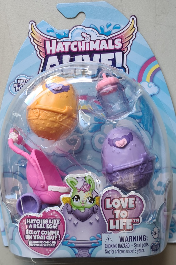 Hatchimals Alive, Egg Carton Toy with 5 Mini Figures in Self-Hatching Eggs