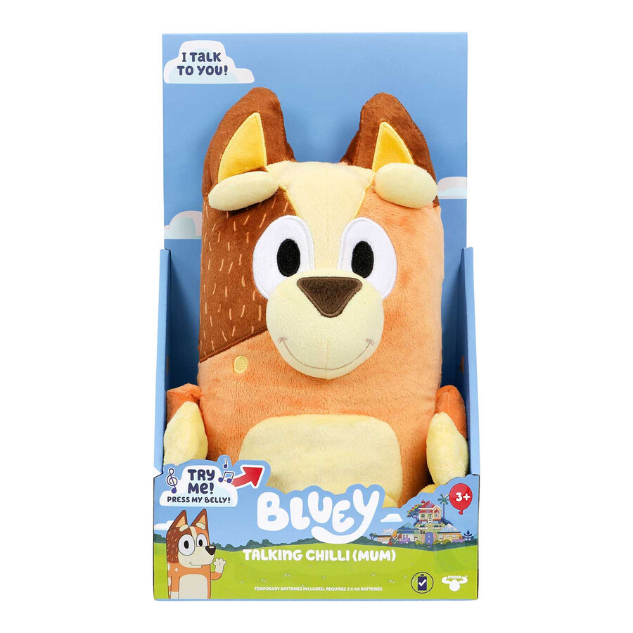 Bluey Sound Effects Plush Talking Chilli (Mum)