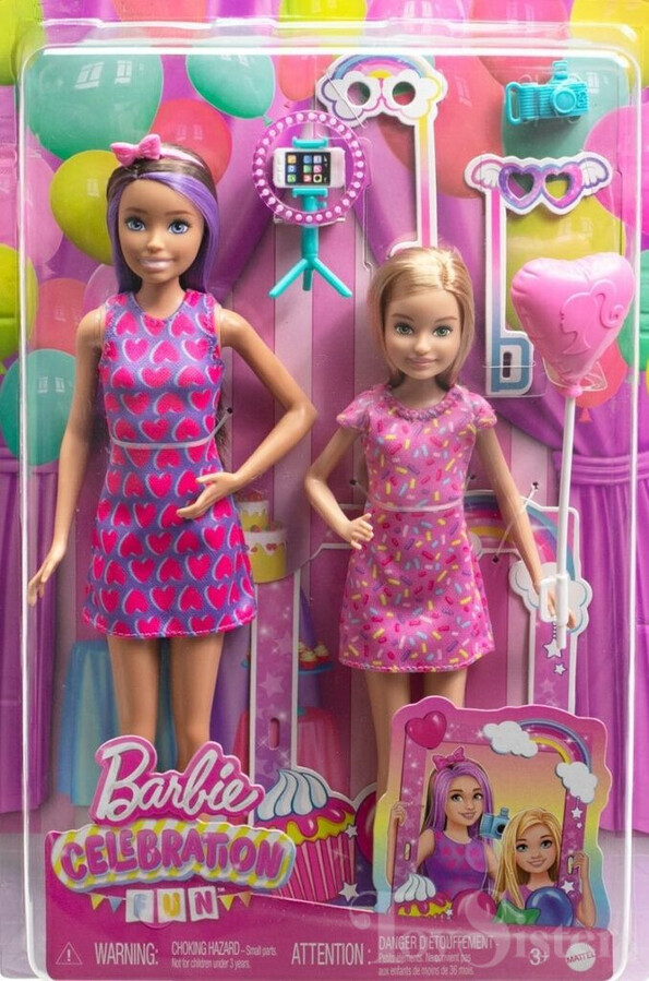  Barbie and Her Sisters in a Pony Tale Barbie and Stacie Doll,  2-Pack : Toys & Games