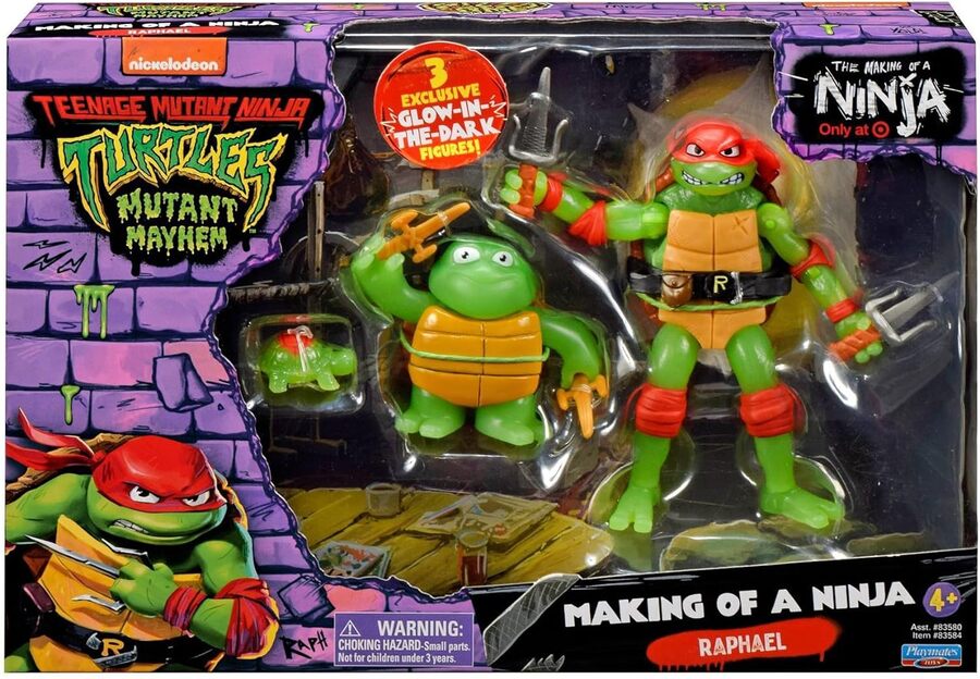 Teenage Mutant Ninja Turtles: Mutant Mayhem Turtle Tots Leo & Donnie Action  Figure Set - 2pk