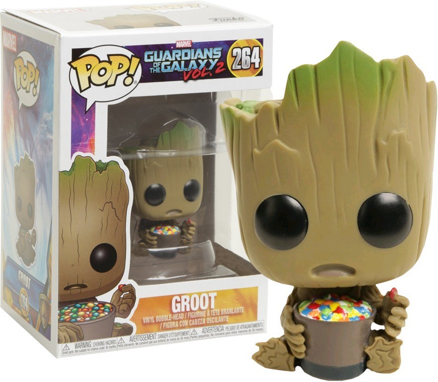 Funko Pop! Marvel Guardians of the Galaxy Groot With Candy Bowl #264 Vinyl  Figure