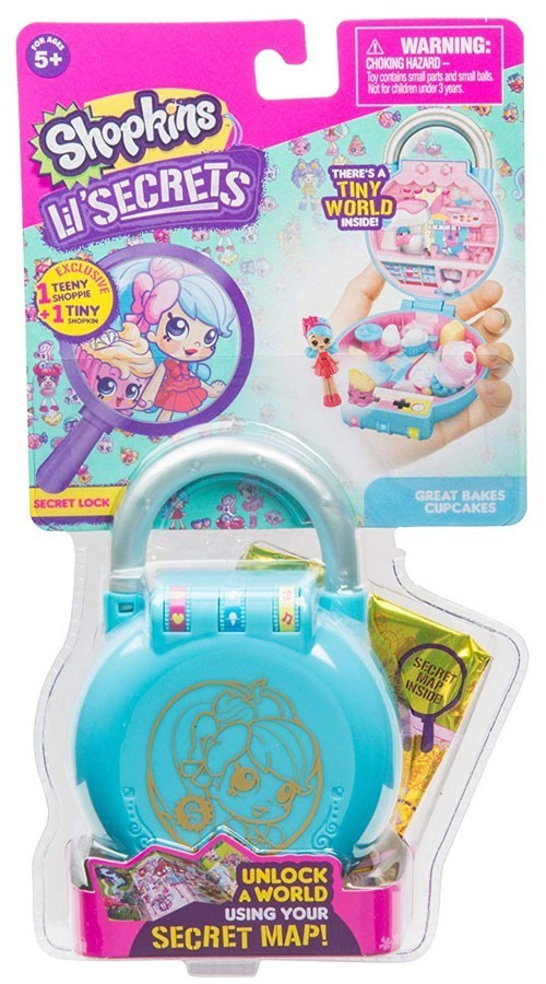 Shopkins Shoppies Lil' Secrets Secret Lock Mini Playset - Choose from List - Picture 9 of 40
