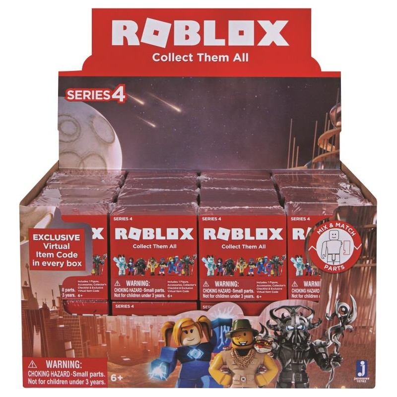Roblox Series 4 Mini Mystery Figures Full Box Of 24 Lemony - mystery spot roblox