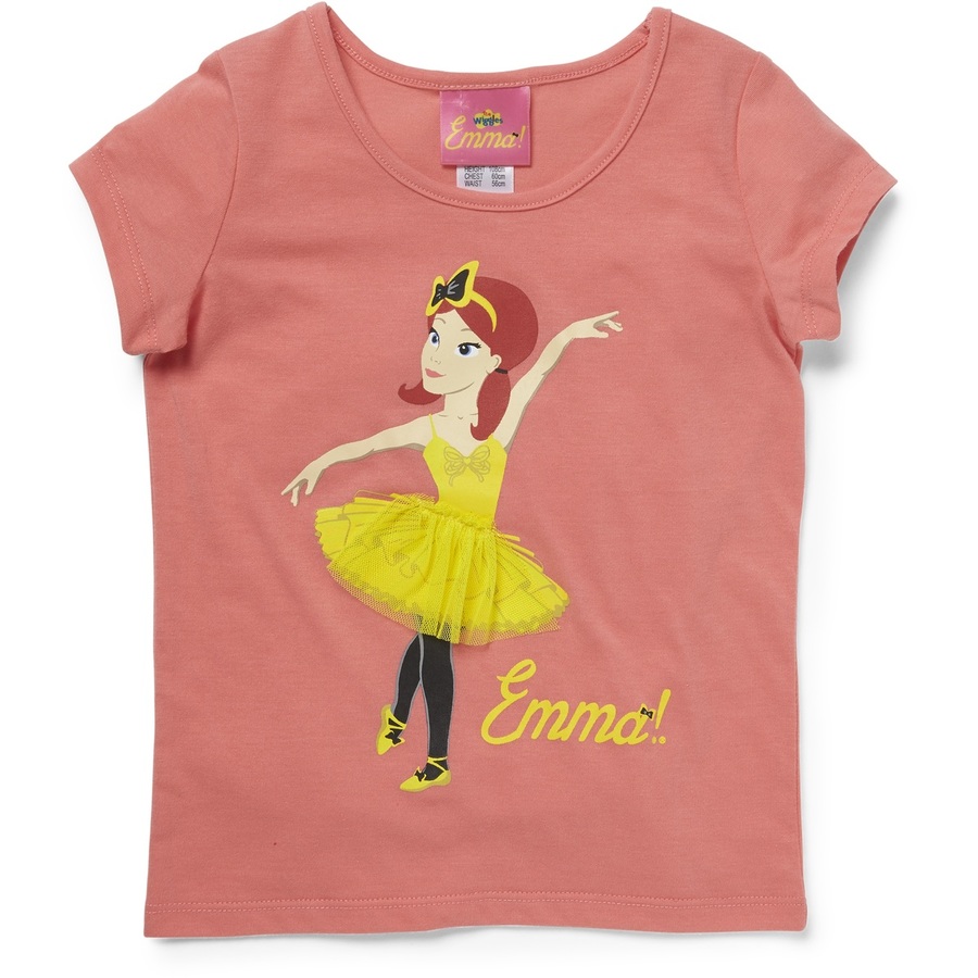 The Wiggles Emma Top Ballerina Pink T Shirt Lemony Gem Toys - roblox clothing toys and gifts store shirt south africa buy