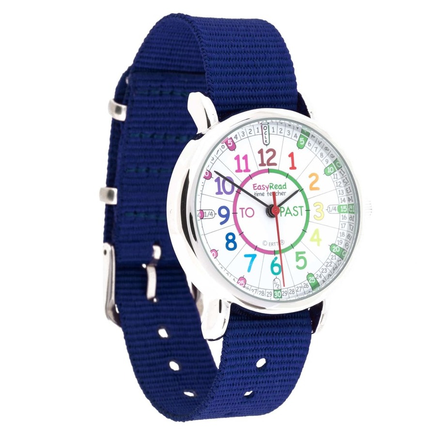 Choose from 2 Colors Ertt Easy Read Time Teacher Alarm Clock Past & To 