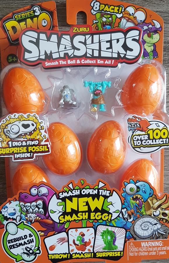NUOVO Smashers Series 3 DINO 8 FIGURA PACK