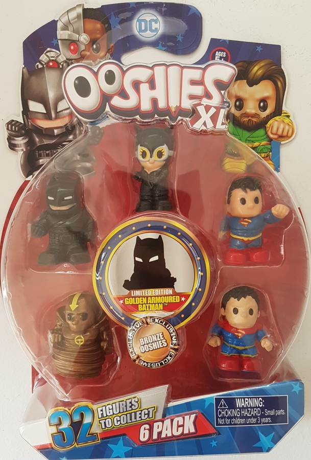 rare OOSHIES DC Comics Pink Batman Pencil Toppers Classic Figure Boy Toy doll 