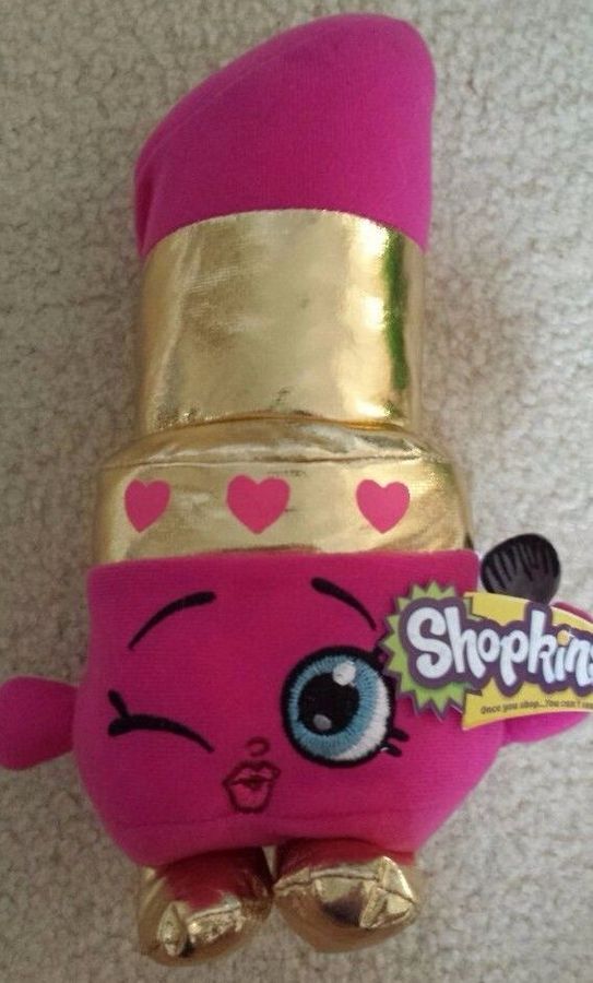 Shopkins Plush 20cm - Lippy Lips, D'Lish Donut, Apple, Kooky, Strawberry - Picture 4 of 6