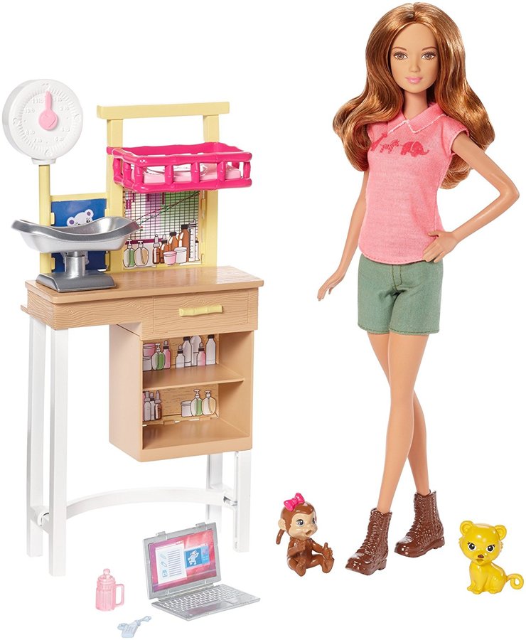 barbie careers animal rescue doll and playset