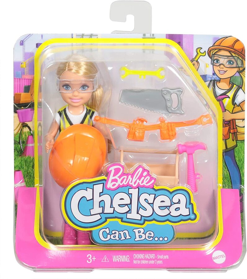 Barbie Chelsea Can Be Playset with Blonde Chelsea Builder Doll Lemony