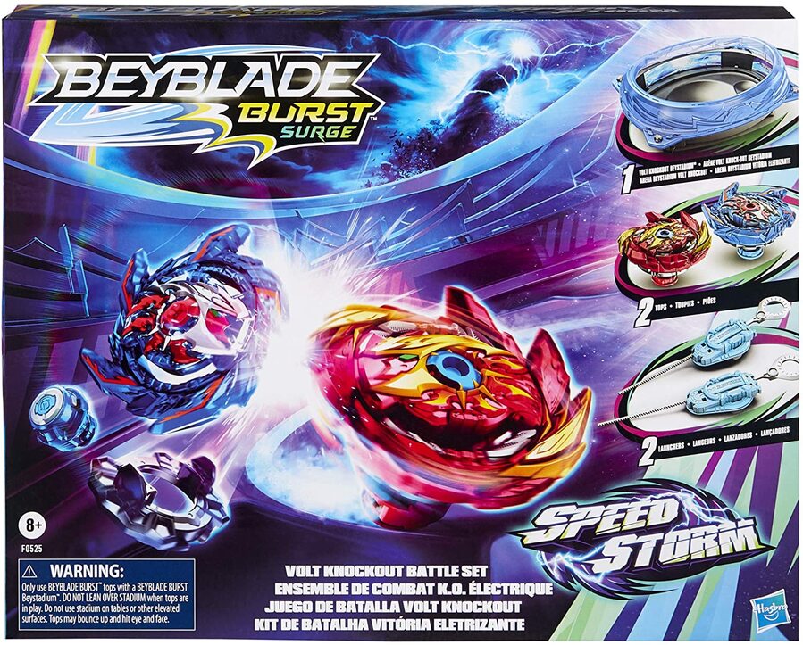 Beyblade Burst Surge Speedstorm Volt Knockout Battle Set