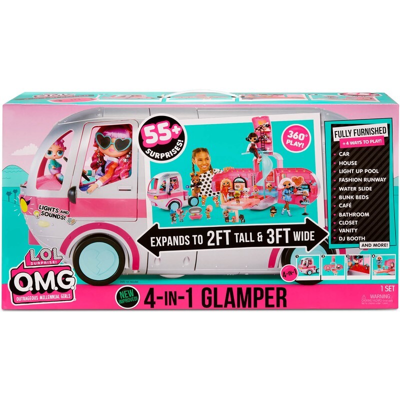 LOL Surprise! O.M.G. 4in1 Glamper Fashion Camper with 55+ Surprises