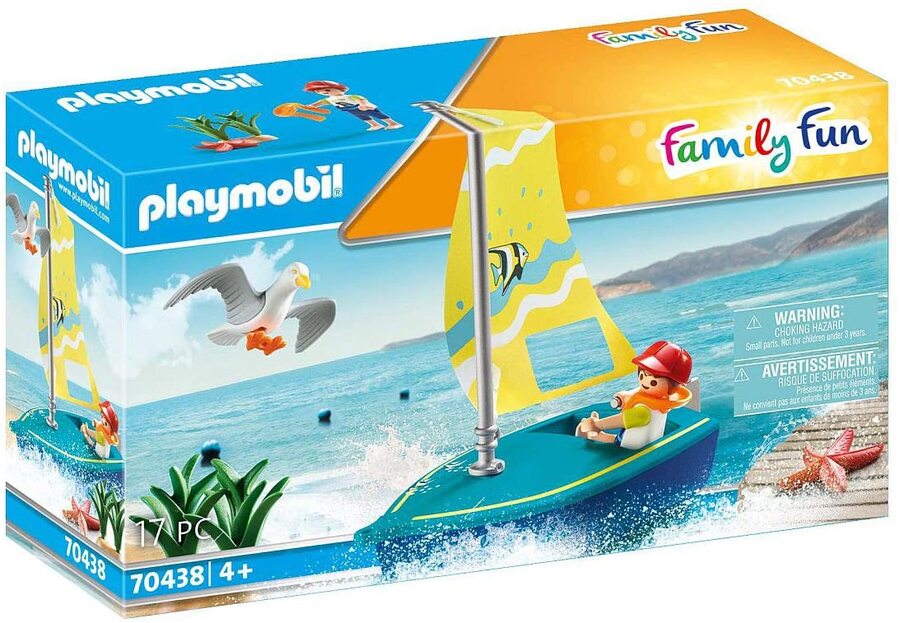 Playmobil Family Fun Sailboat Playset 17pc 70438