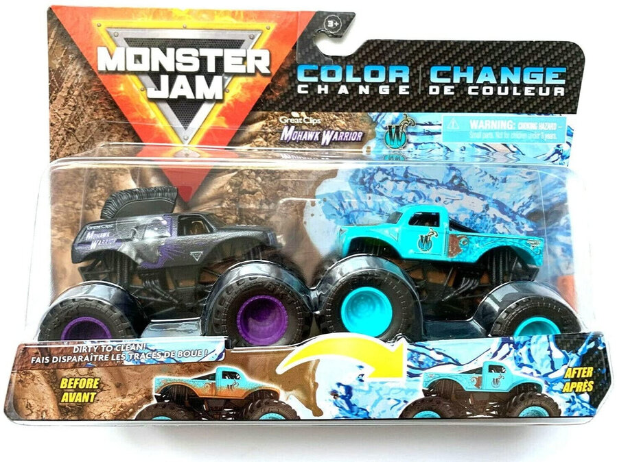  Monster Jam, Megalodon Monster Wash, Includes Color-Changing  Megalodon Monster Truck, Interactive Water Play Kids Toys for Aged 3 and Up  : Toys & Games