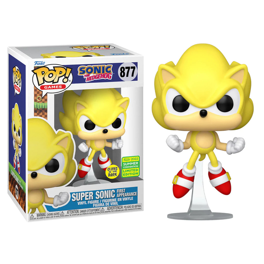 Funko Pop Sonic the Hedgehog Super Sonic primeira aparição