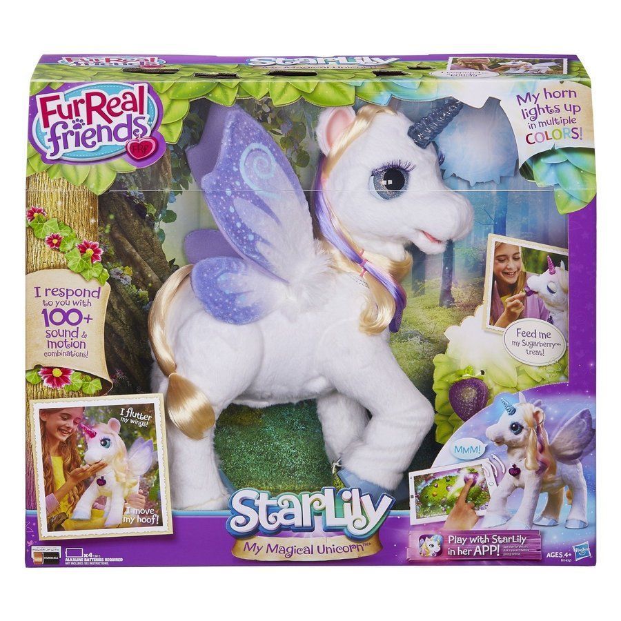 Furreal Friends Starlily Magical Unicorn At Lemony Gem - 