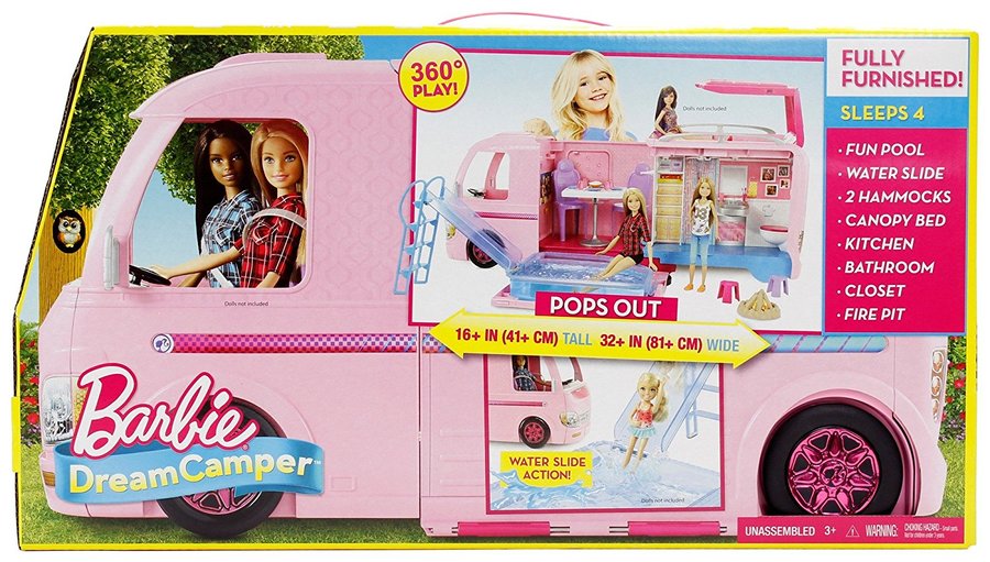 NEW Barbie Puppy Adventure Pop-Up Camper Vehicle Van