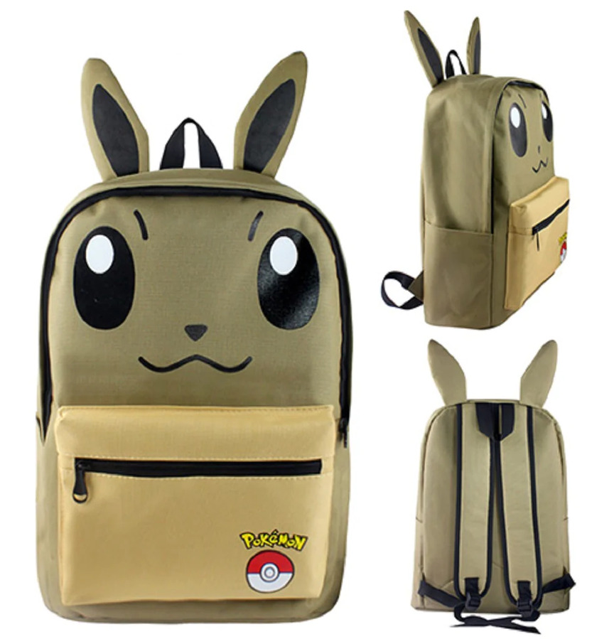 Pokemon Inspired Backpack Eevee 46 X 33 CM Bag Lemony