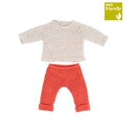 Miniland Doll Clothes Eco Knitted Sweater & Trousers Outfit 38cm (31690)