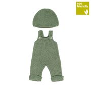 Miniland Doll Clothes Eco Knitted Overall & Beanie Hat Outfit 38cm (31689)