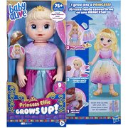 Baby Alive Princess Ellie Grows Up! Doll 18-Inch Growing Talking Baby Doll Blonde Hair