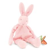 Bunnies By The Bay Blossom Bunny Pink Silly Buddy Dummy holding toy with rattle