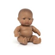 Miniland Educational Naked Baby Doll Hispanic Boy 21cm