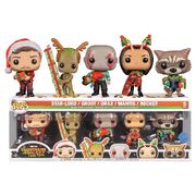 Funko Pop Guardians of the Galaxy Holiday Special Star-Lord, Groot, Drax, Mantis & Rocket 5 Pack 