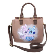Loungefly Lilo & Stitch - Stitch & Angel Faded Faux Leather Handbag