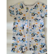 Bluey Print Blue Romper Childrens clothing (Organic Cotton)