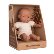 Miniland Educational Baby Doll Hispanic Soft Body 32cm Boxed
