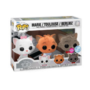 Funko POP Disney Aristocats Marie/Toulouse/ Berlioz Flocked 3pack Vinyl Figure