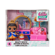 LOL Surprise Beauty Booth Playset with Her Majesty Collectible Doll and 8 Surprises
