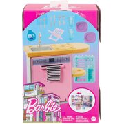 Barbie Indoor Furniture Dishwasher and Washing Accessories Playset HJV34