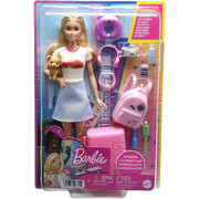 Barbie Adventures Vacation Travel Doll and Puppy Playset HJY18