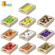 Viga Wooden Toys Fruit & Vegetable 10 Box Set