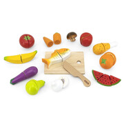 Viga Wooden Pretend Toys Cutting Food Set