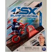 Sx Supercross 1:24 Scale Die Cast Motorcycle Cole Seely with Table Top Stand
