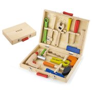 Viga Wooden Pretend Toys - 12 Twelve Piece Set Tool Box 
