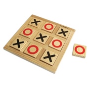  Game Noughts & Crosses Tic Tac Toe Fun Factory Wooden Toys