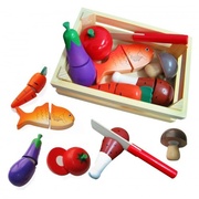 Fun Factory Wooden Cutting Food Crate w/ Knife 13pcs