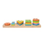 Viga Wooden Educational Toys - Geometric Block Sorter Puzzle