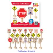 Fun Factory Wooden Educational Toys Australian Traffic Signs 20pc